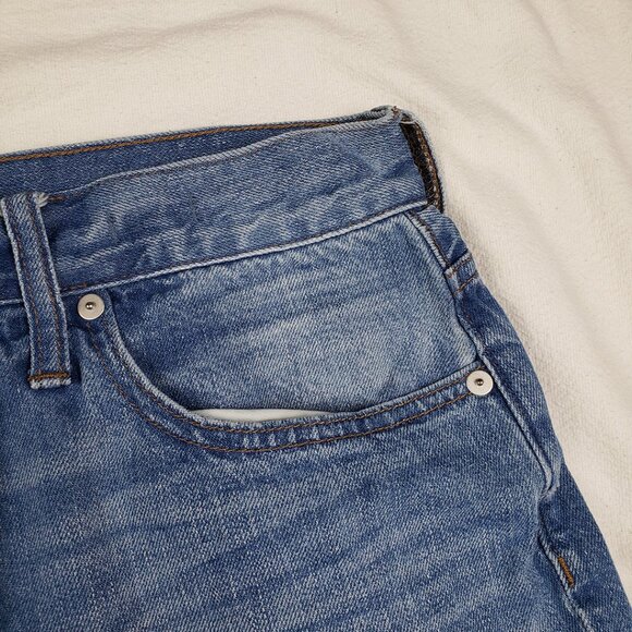 Madewell The Perfect Vintage Jean in Chet Wash: Distressed Edition Size 32 Rigid - Picture 8 of 16